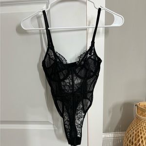 Black Lace Body Suit